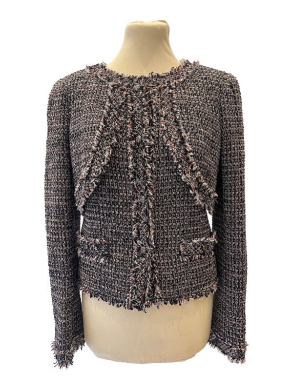 Chanel cropped clearance tweed jacket