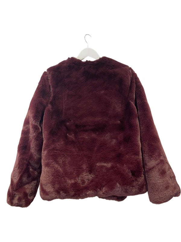 Yumi Claret Furry Jacket