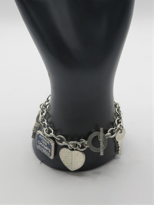 Agatha Paris Silver Charm Bracelet