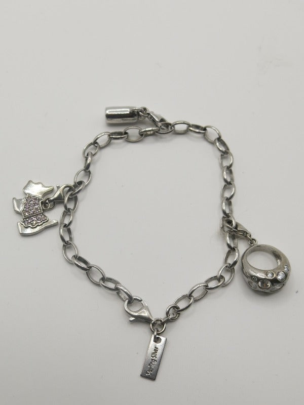 Agatha Paris Vintage 3 Charm Bracelet