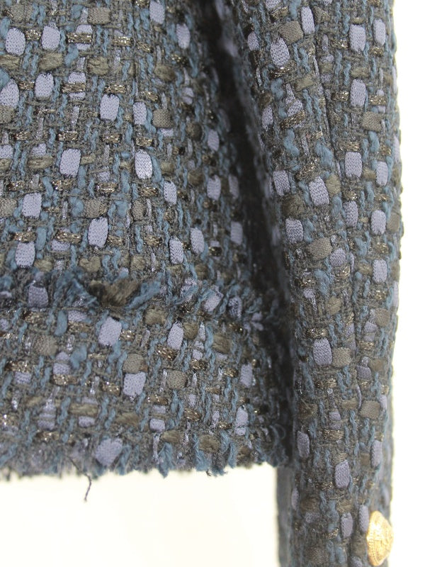 Balmain Boucle Jacket Gold Hardware