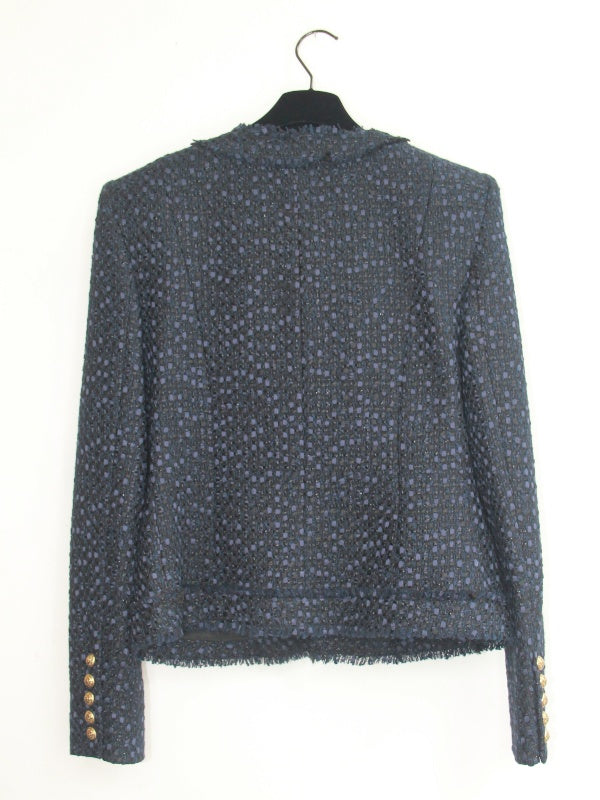Balmain Boucle Jacket Gold Hardware