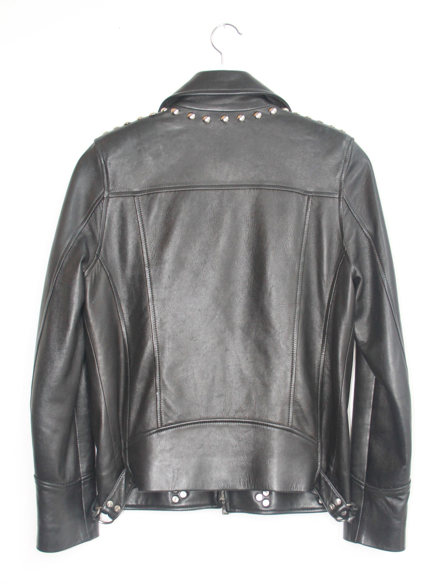 Balmain Leather Jacket Silver Hardware