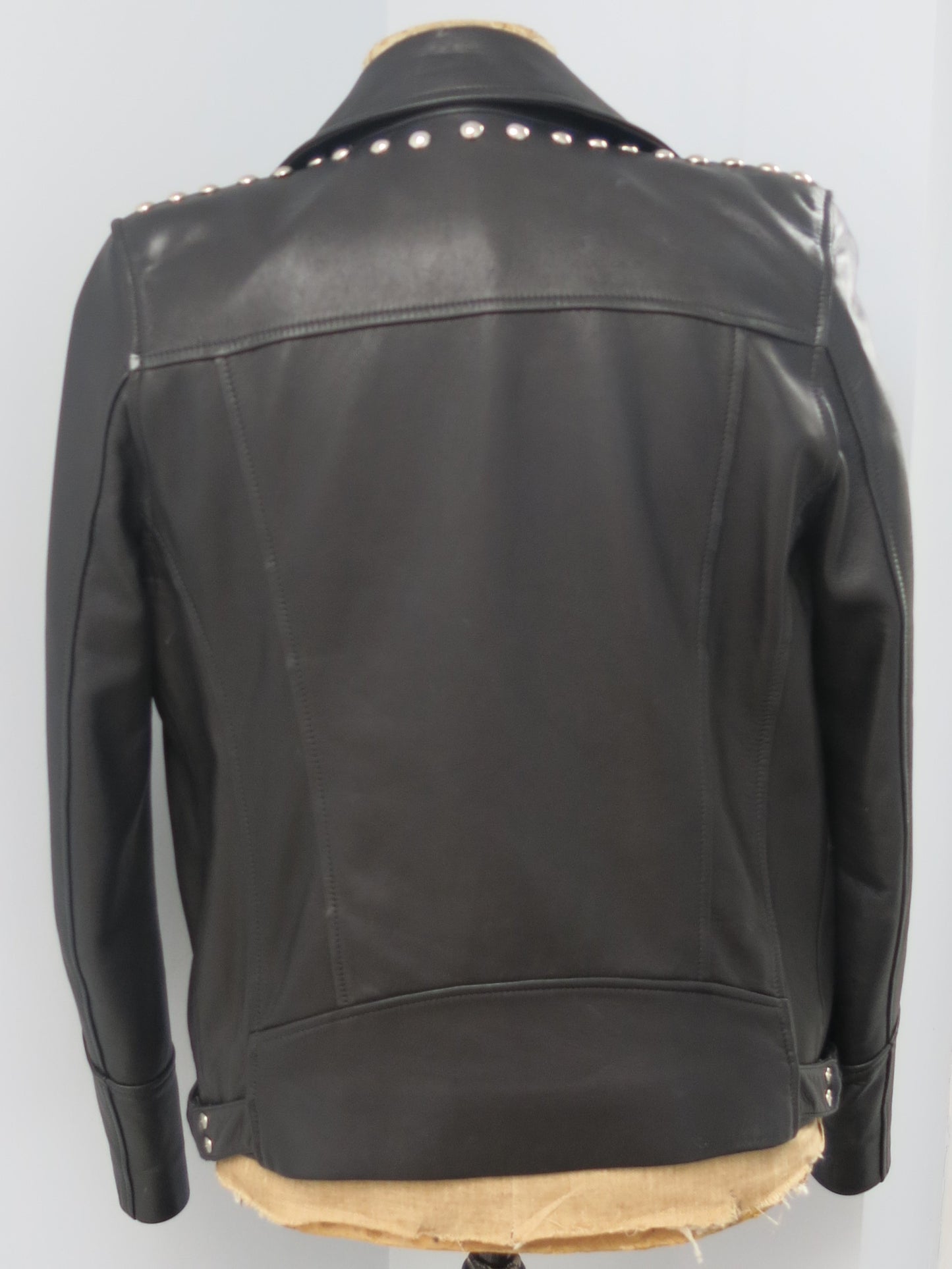 Balmain Leather Jacket Silver Hardware