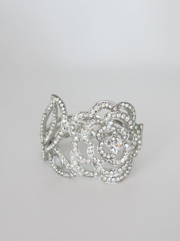 Camilla Flower Diamante Cuff