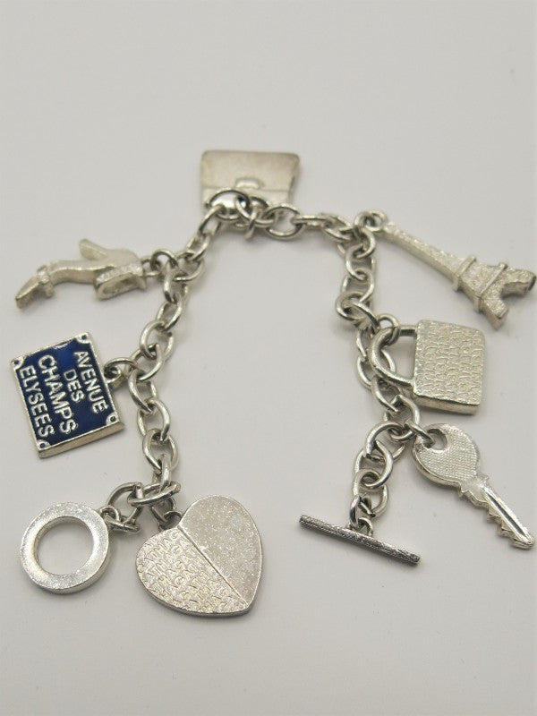 Agatha Paris Silver Charm Bracelet