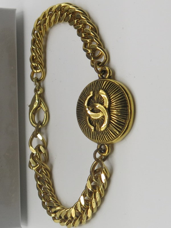 Gold Button Bracelet