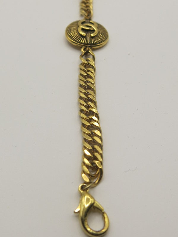 Gold Button Bracelet
