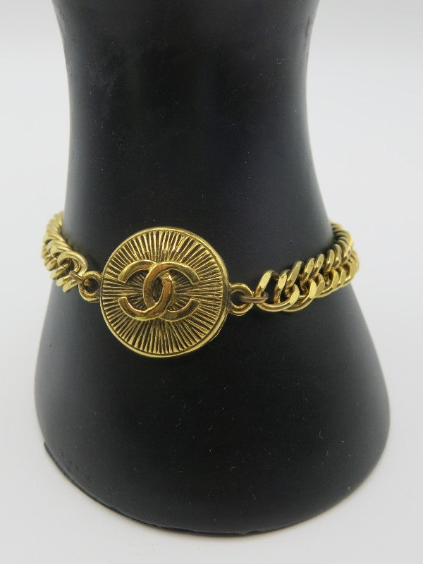 Gold Button Bracelet