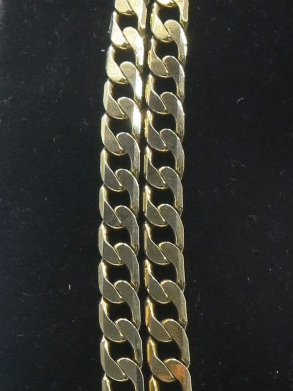 Gold Plated Link Curb Chain Necklace