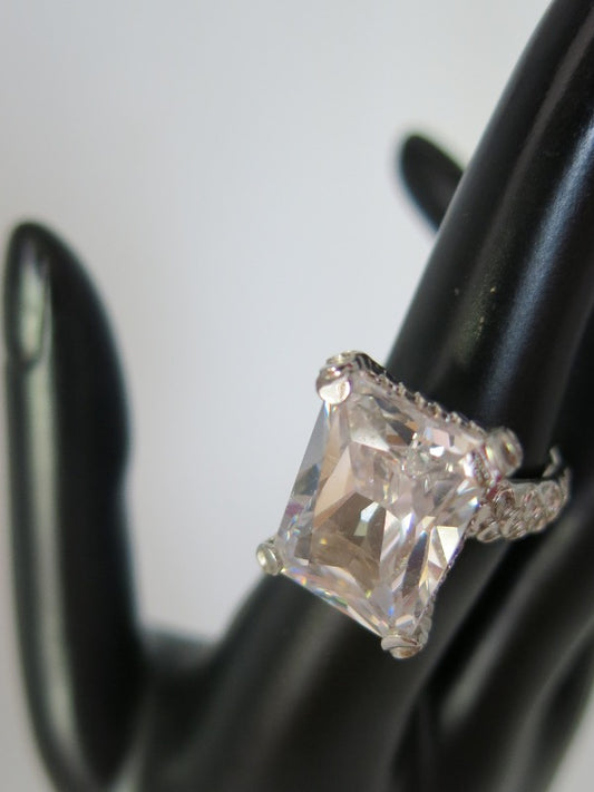 Emerald Cut Solitaire Ring