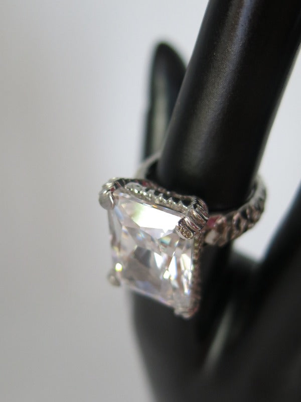 Emerald Cut Solitaire Ring