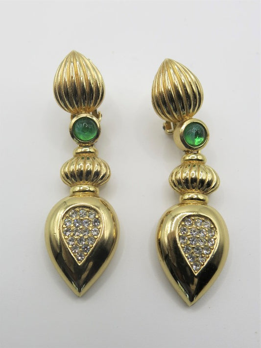 Dior Drop Clip On Earrings