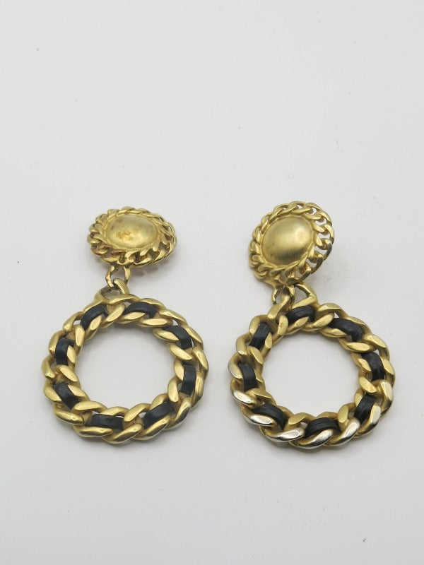 Erwin Pearl Gold Drop Clip On Earrings