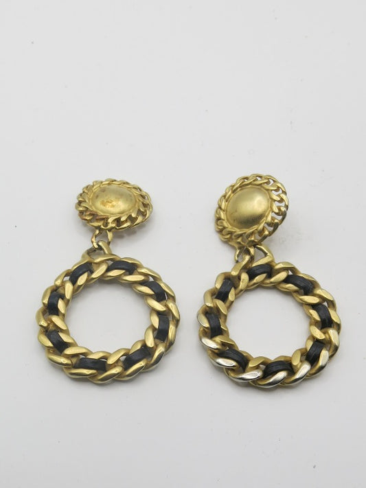 Erwin Pearl Gold Drop Clip On Earrings
