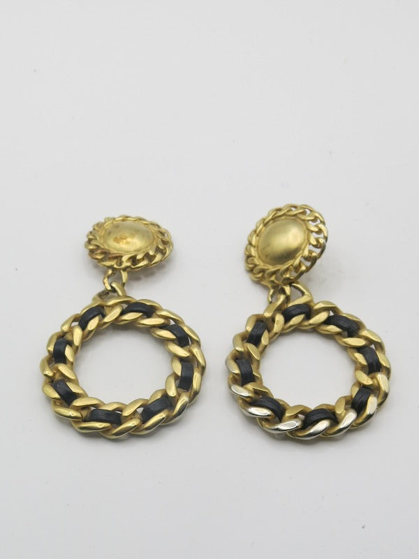 Erwin Pearl Gold Drop Clip On Earrings