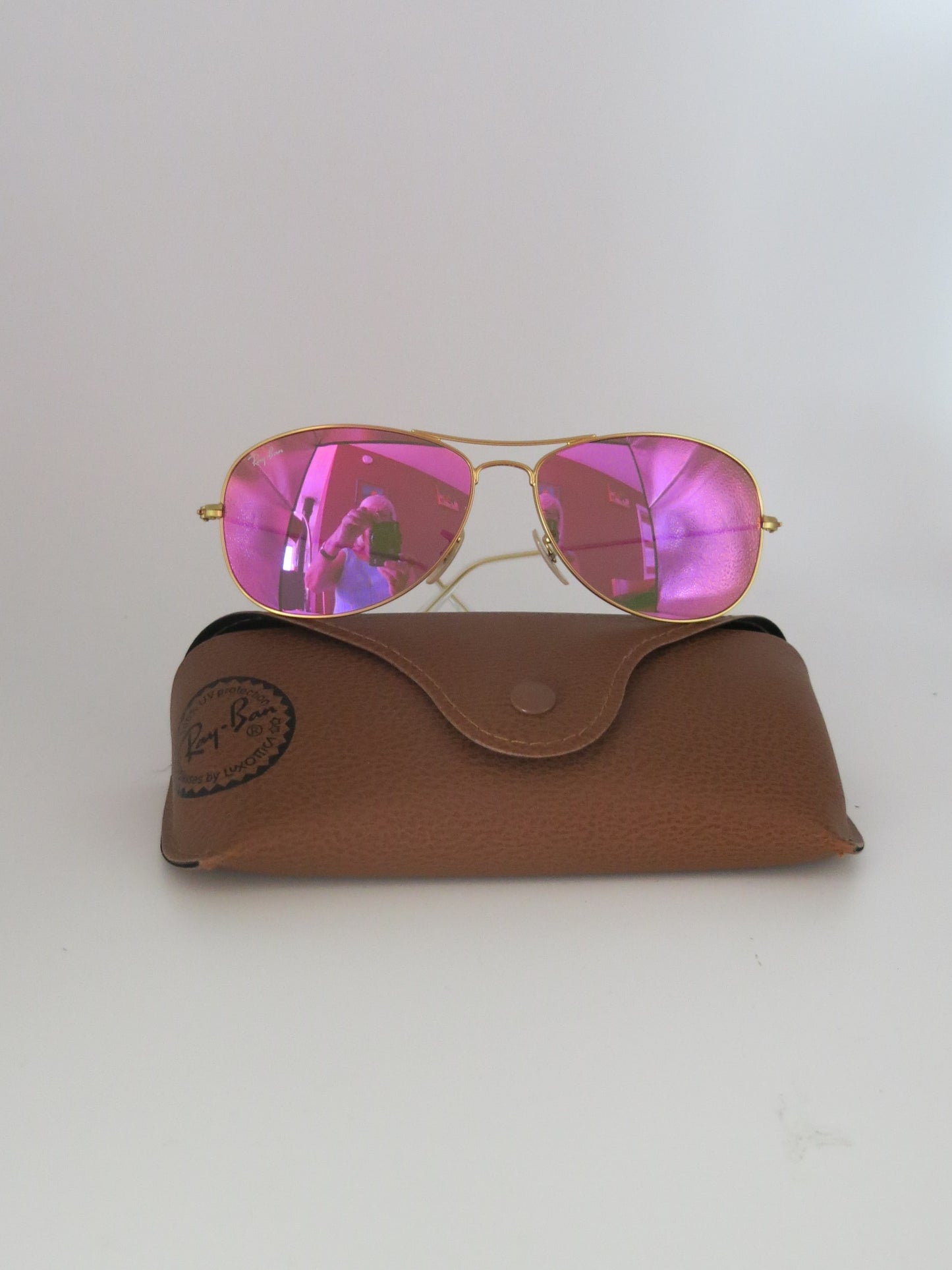 Raybans Mirrored Aviators Sunglasses