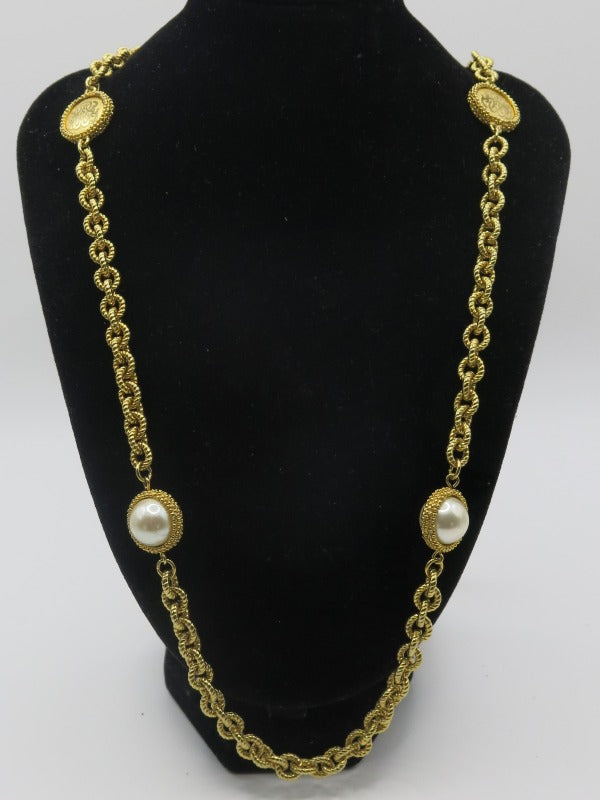 Liz Claiborne Statement Gold Necklace