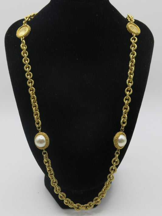 Liz Claiborne Statement Gold Necklace