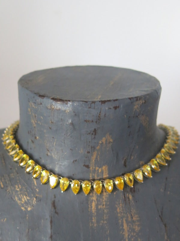 Suzanne Somers Citrine Necklace, Bracelet and Earrings Set