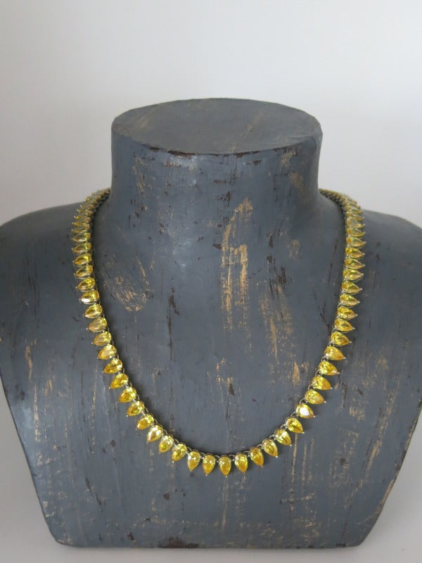 Suzanne Somers Citrine Necklace, Bracelet and Earrings Set