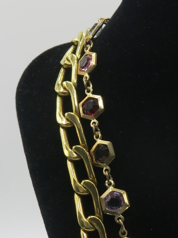 Trifari Bezel Necklace