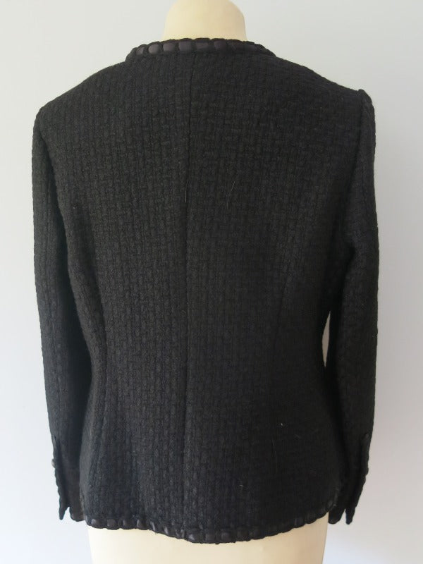 Tweed Ribbon Blazer Silver Hardware