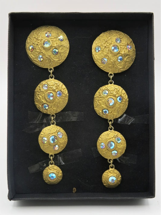 Malcolm Morris Long Drop Earrings