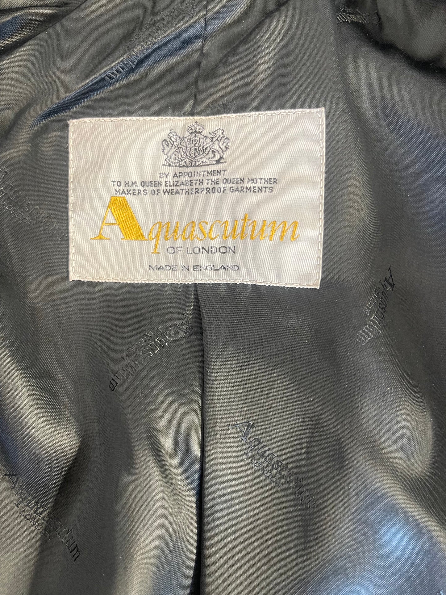 Aquascutum Double Breasted Coat With Shearling Collar