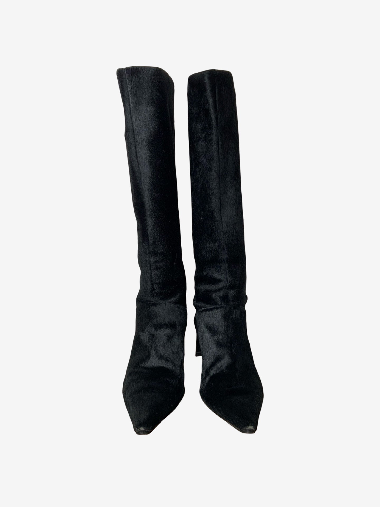 Donna Karan Pony Leather Vintage Boots