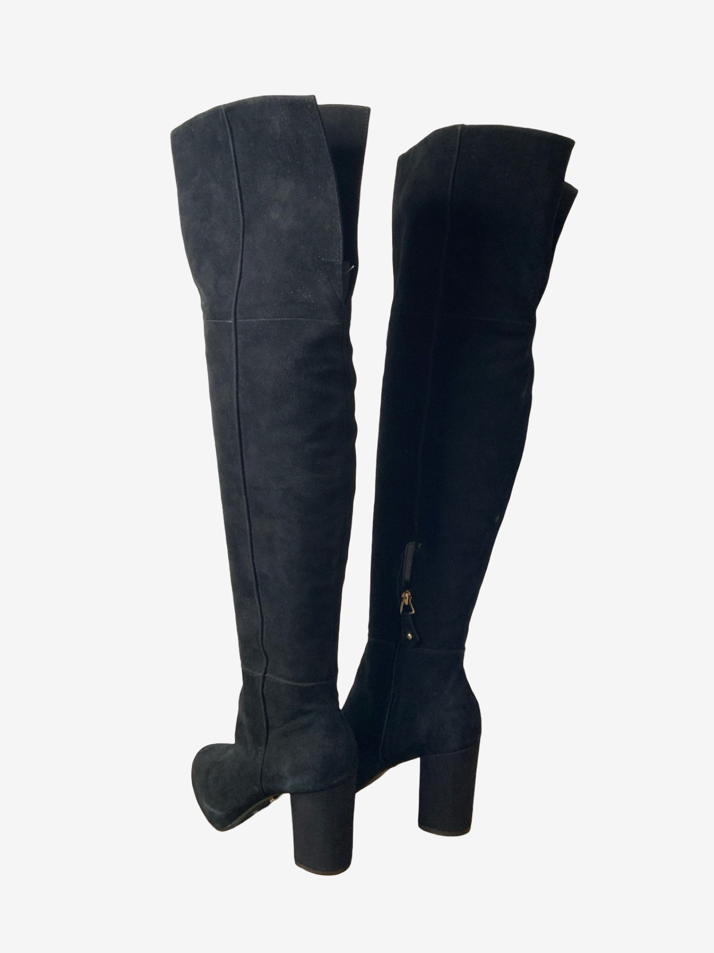 Topshop Faux Suede Over The Knee Boots