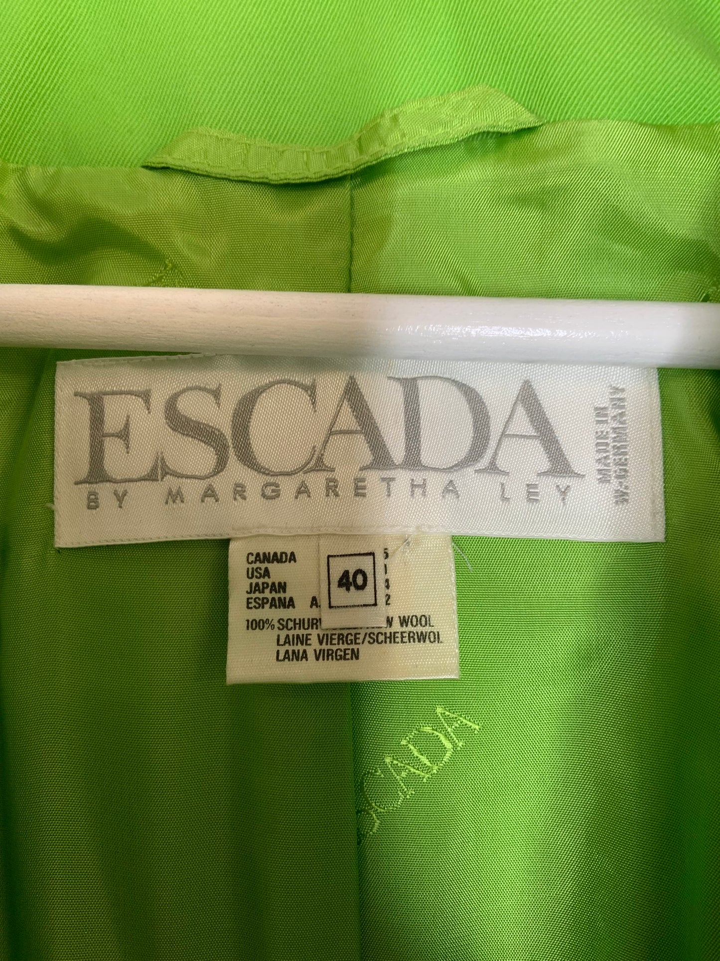 Escada Green Vintage Jacket