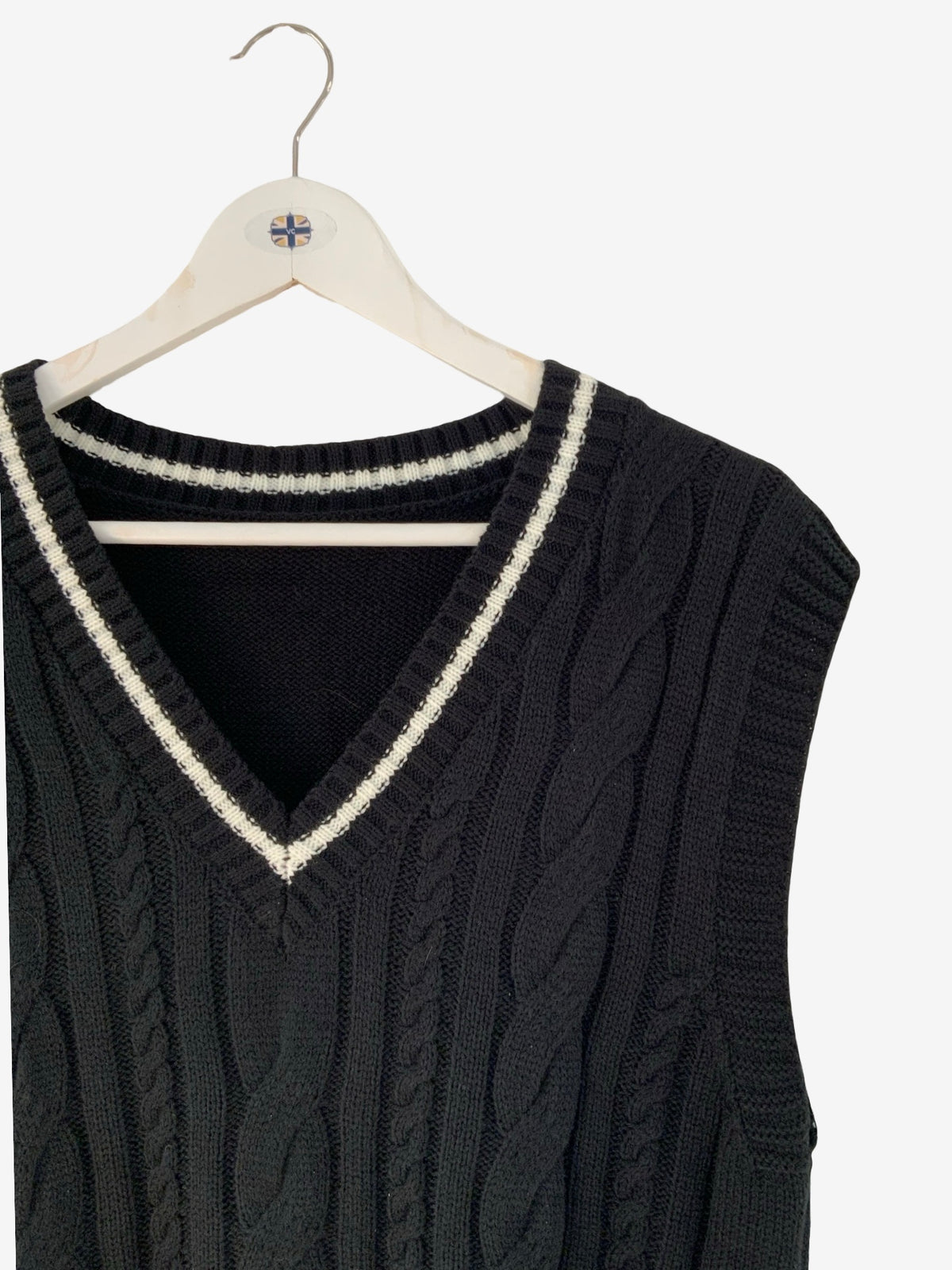 SHEIN Ribbed Tank Black