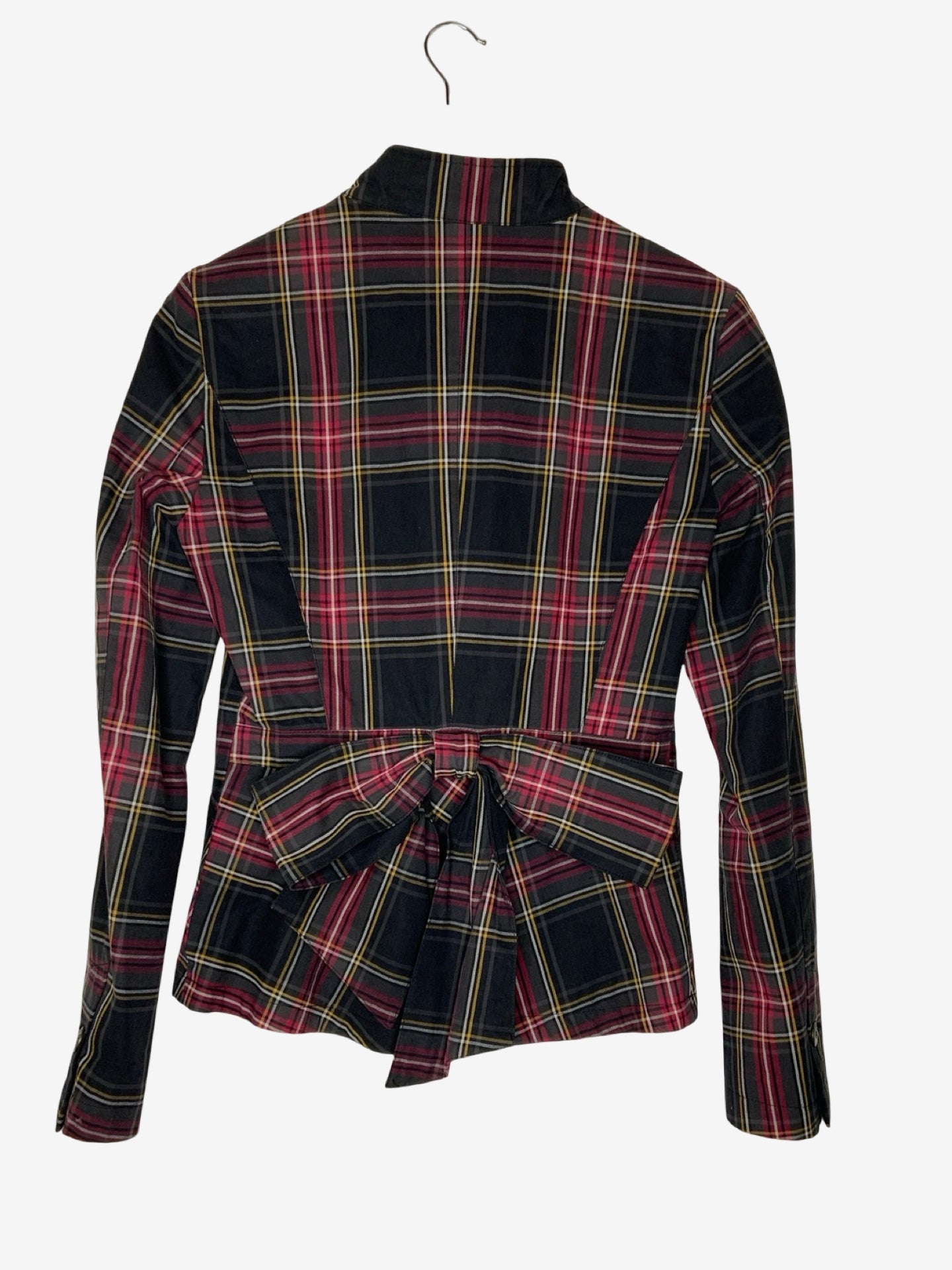 Kenzo Tartan Jacket With Jewel Button