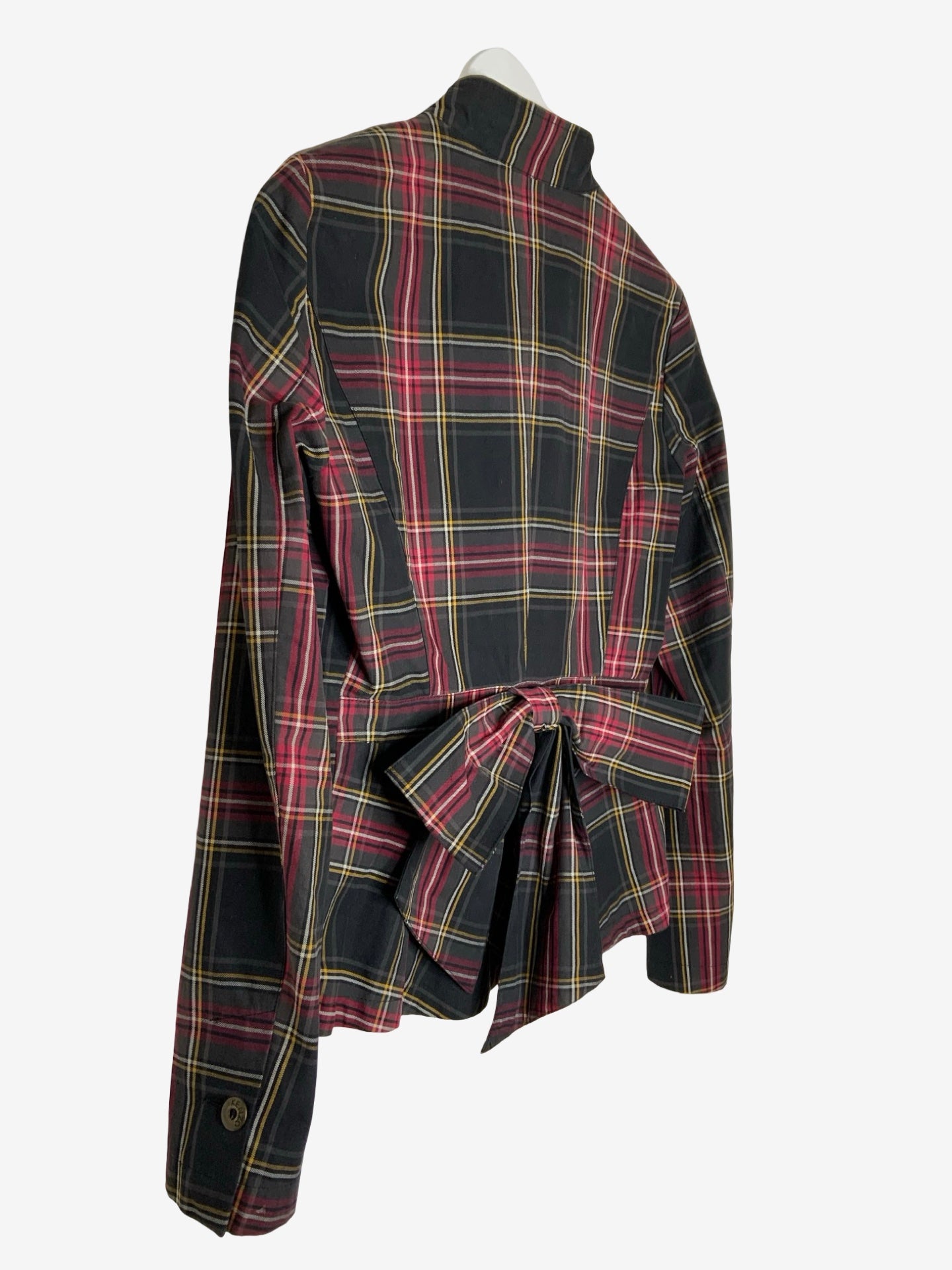 Kenzo Tartan Jacket With Jewel Button