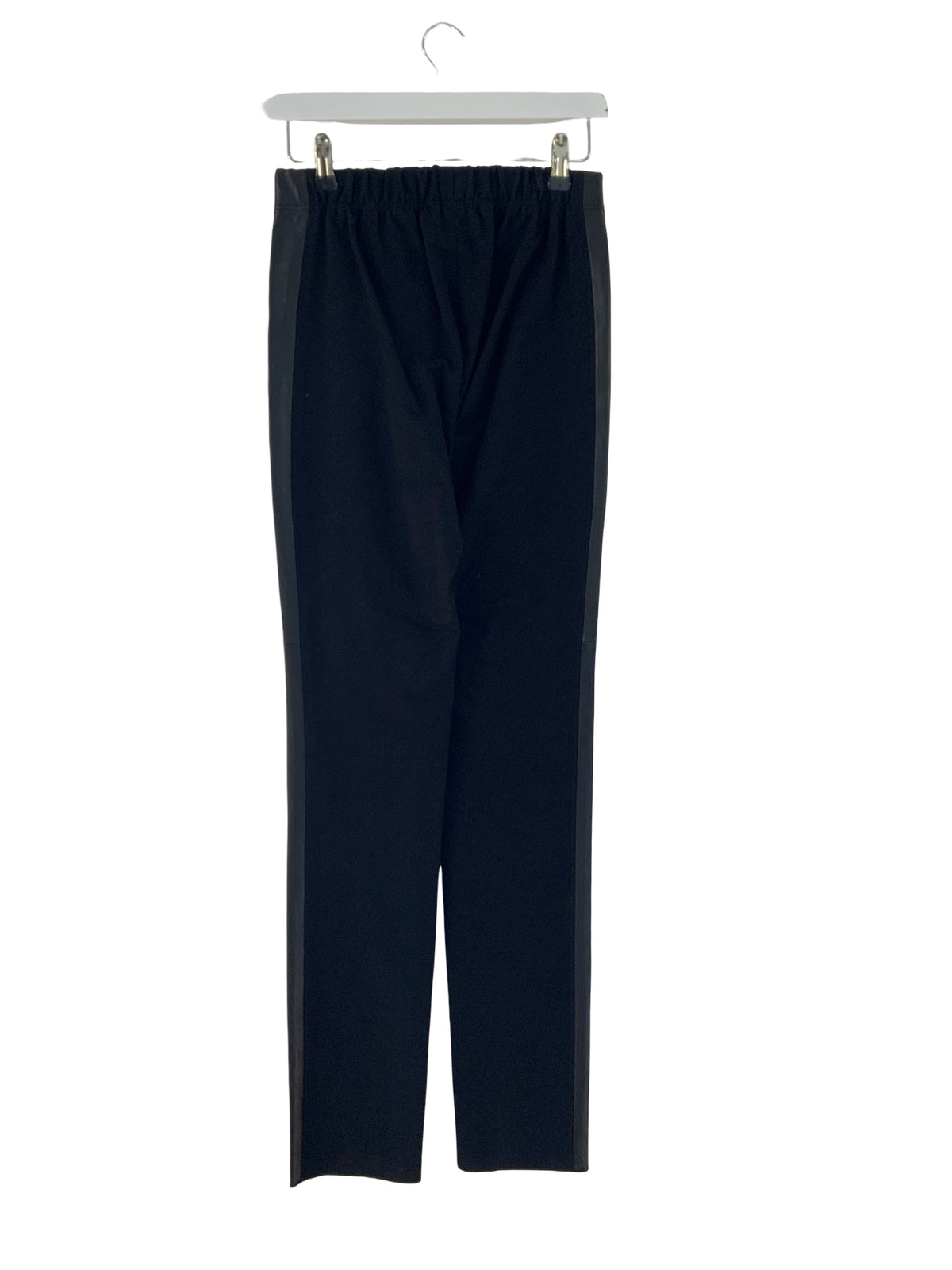 Joseph Leather Fronted Stretch Gabardine Pants