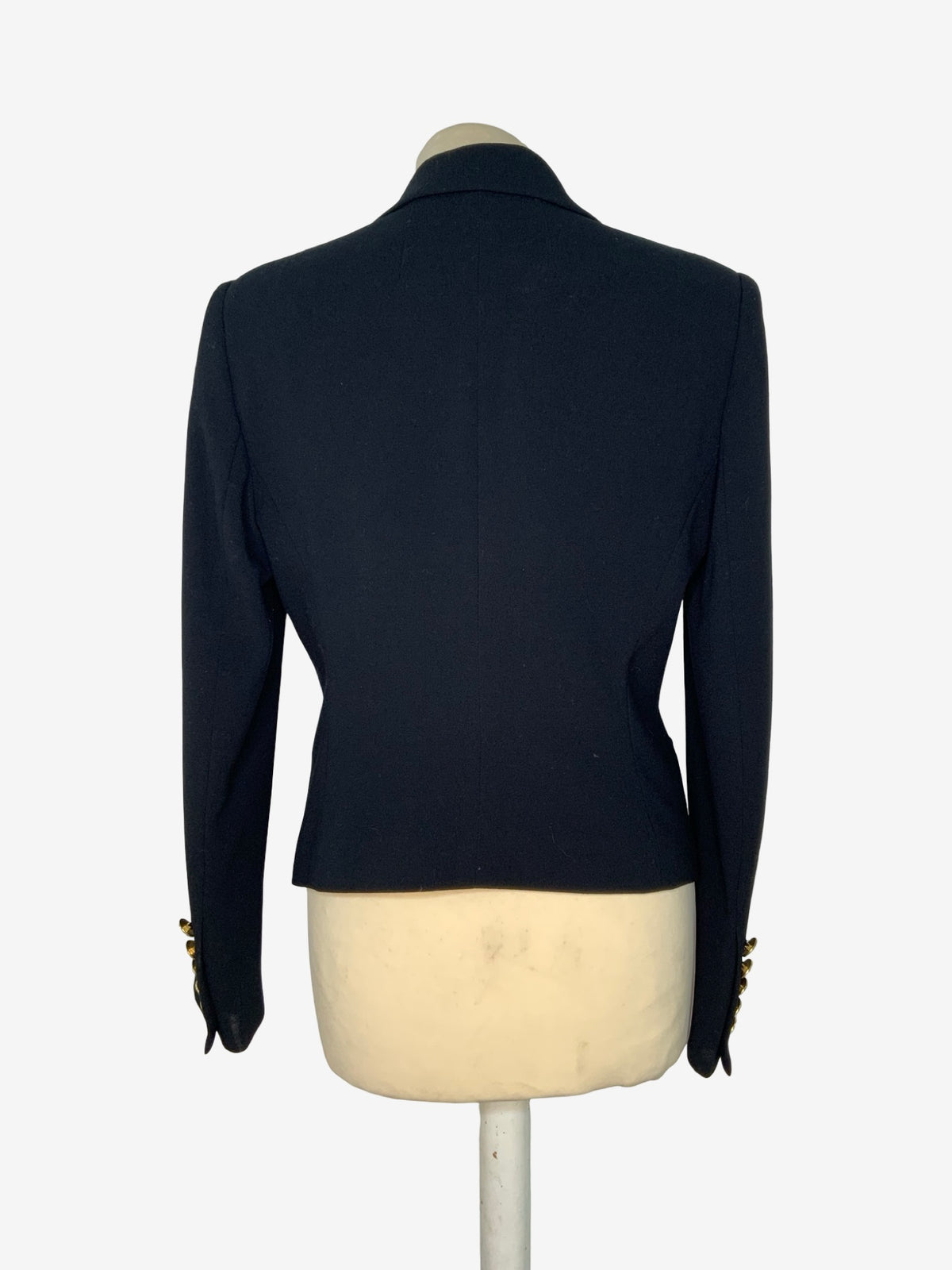 Autograph Black Woollen Jacket with Gold Link Button