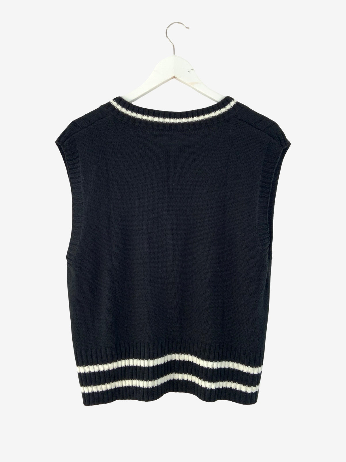 SHEIN Ribbed Tank Black