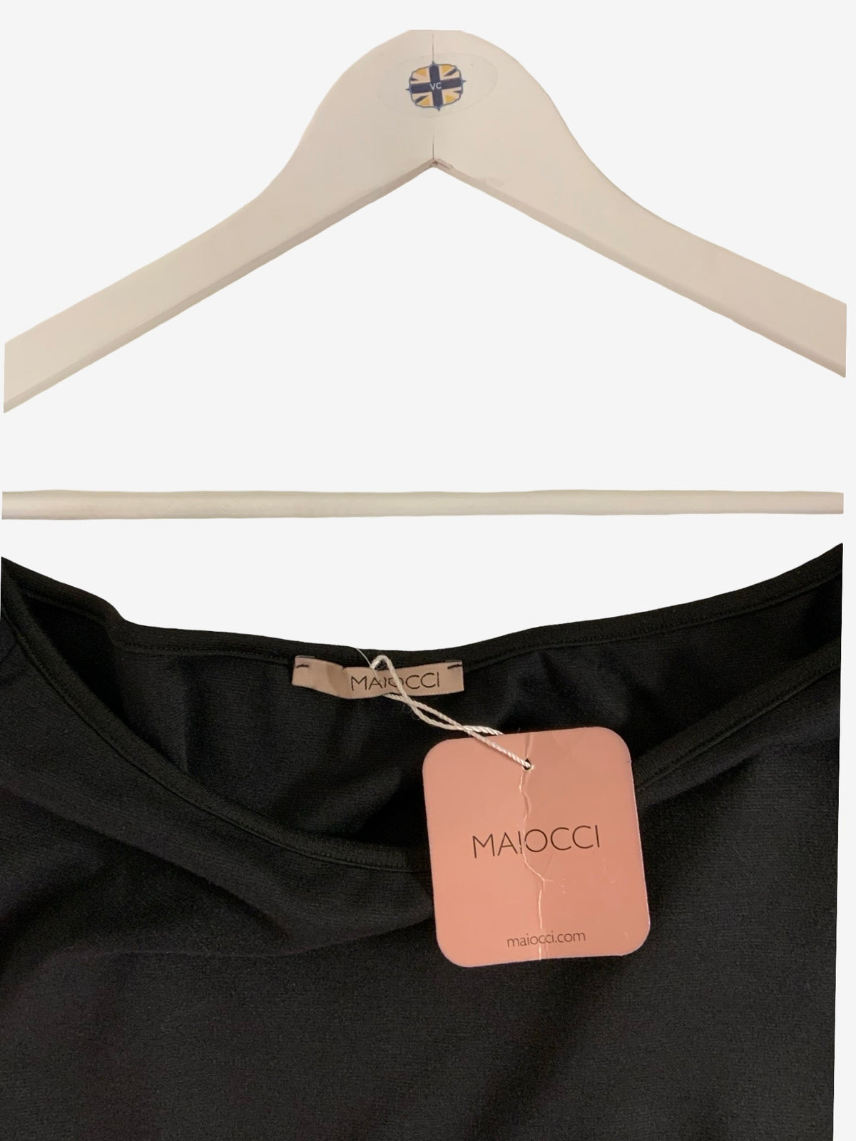 Maiocci Off The Shoulder Black Bodycon Dress