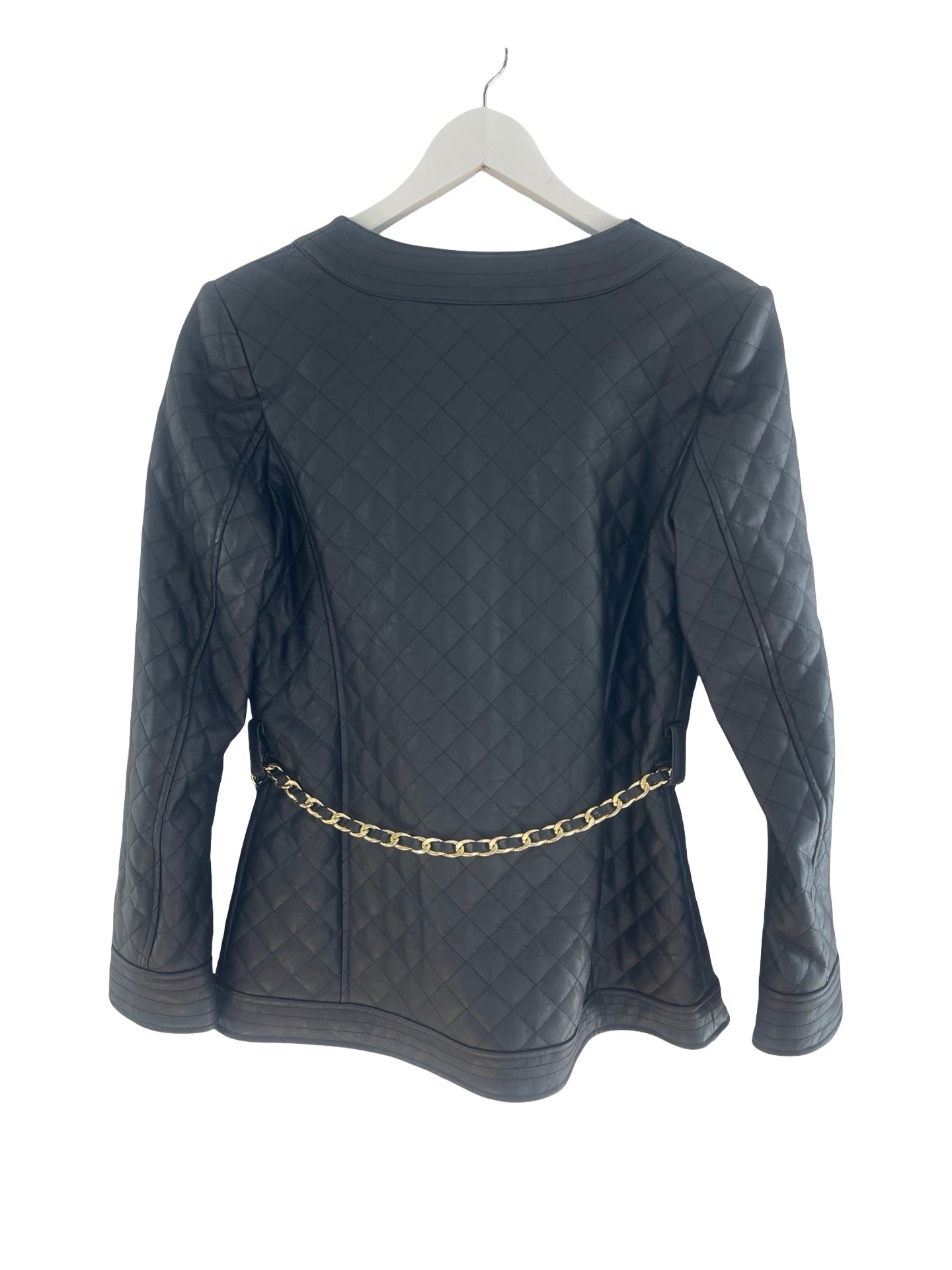River Island Quilted Faux Leather Jacket
