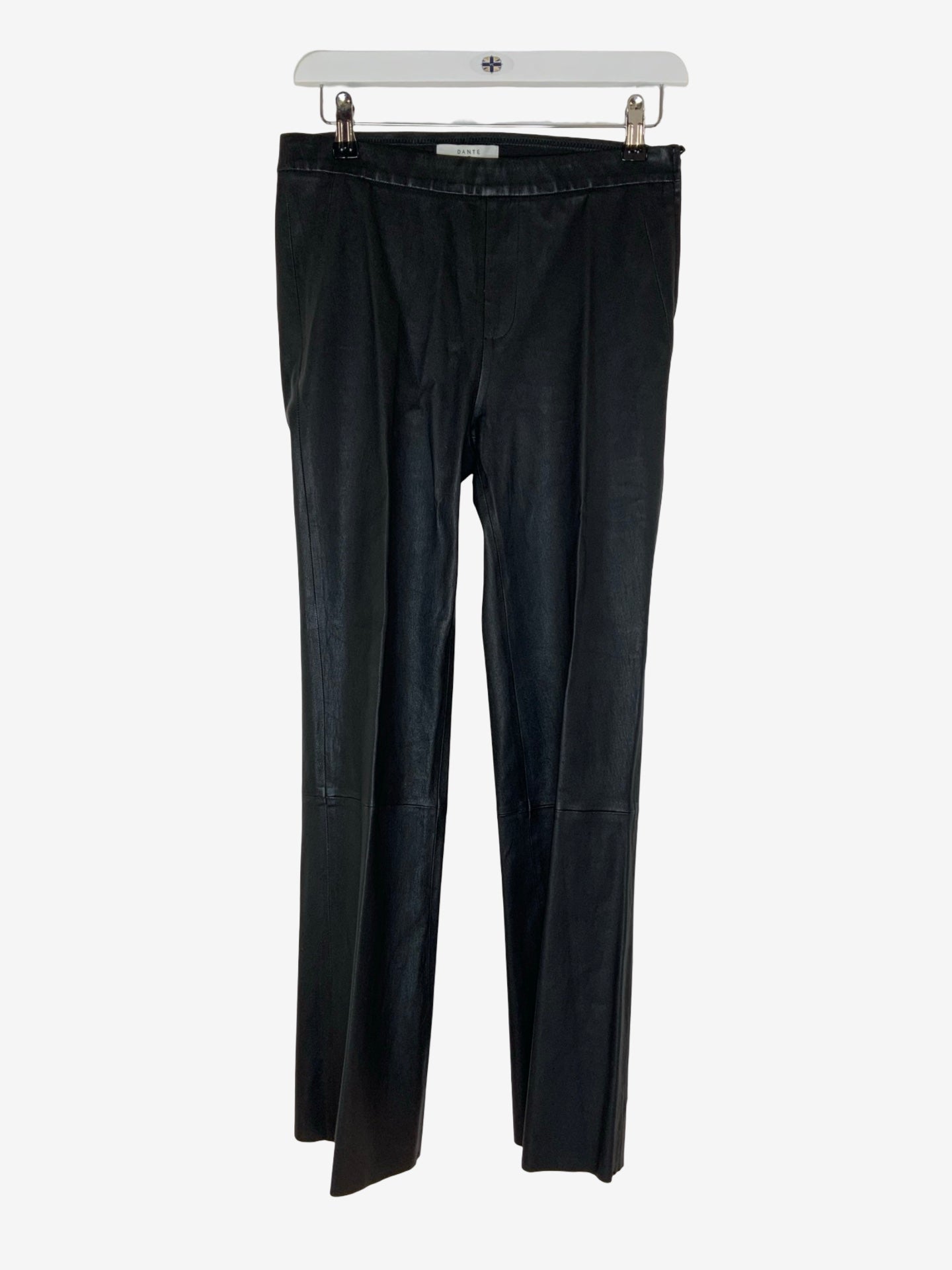 Dante Tyson Crop Flare Leather Pant