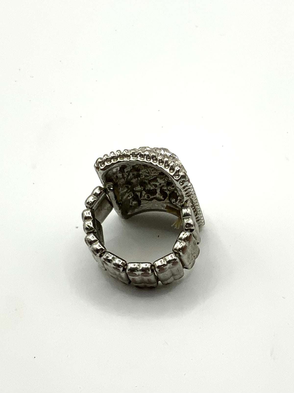 Large Faux Diamond Cluster Dress Ring