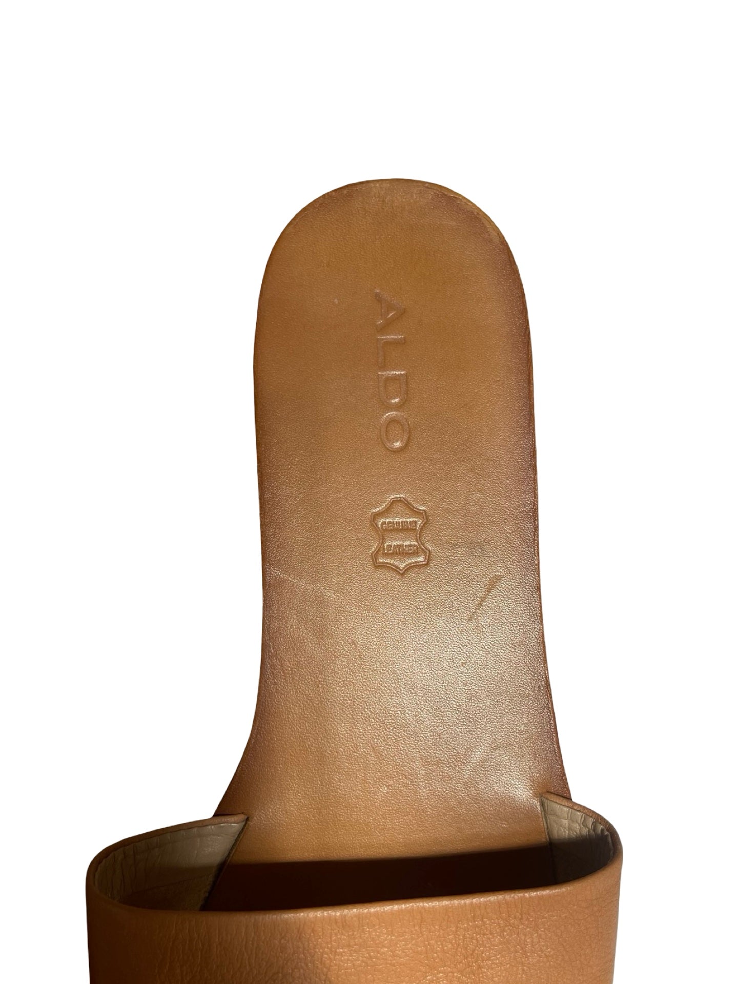 ALDO Soft Leather Flat Slides