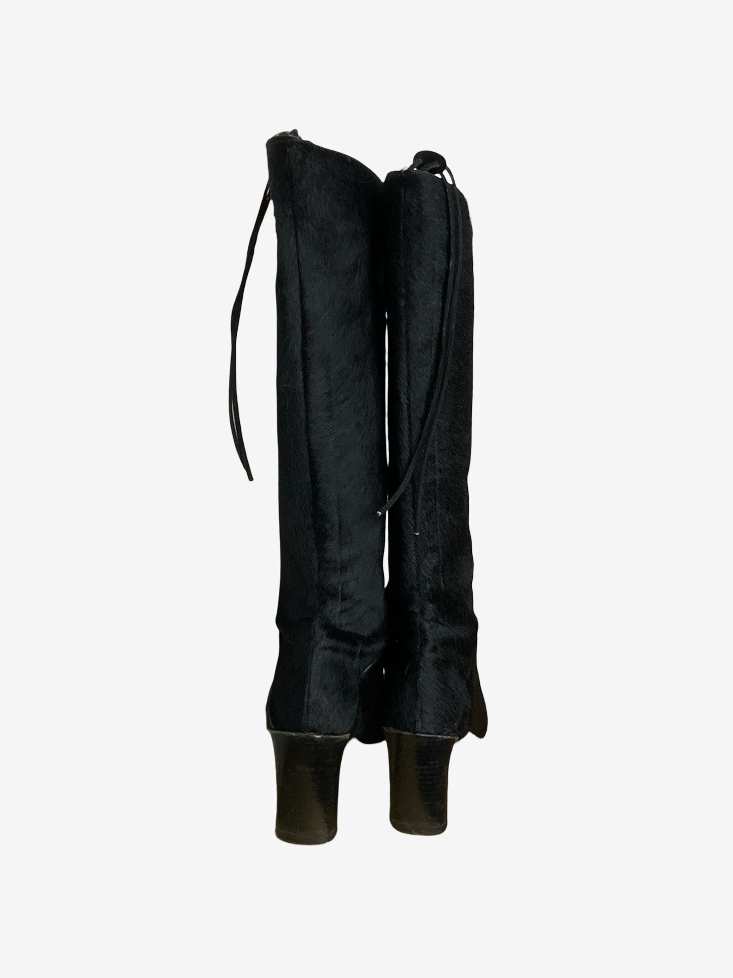 Donna Karan Pony Leather Vintage Boots