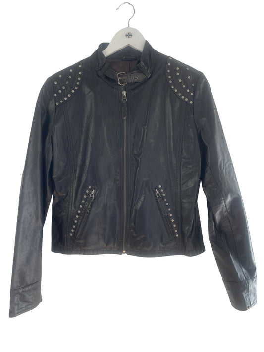 Rebel Rino and Pelle Brown Leather Jacket