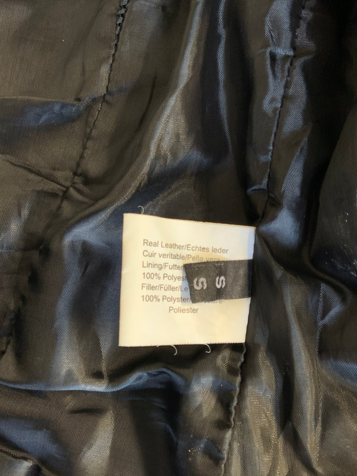 Calla Lily Woman Vintage Leather Jacket
