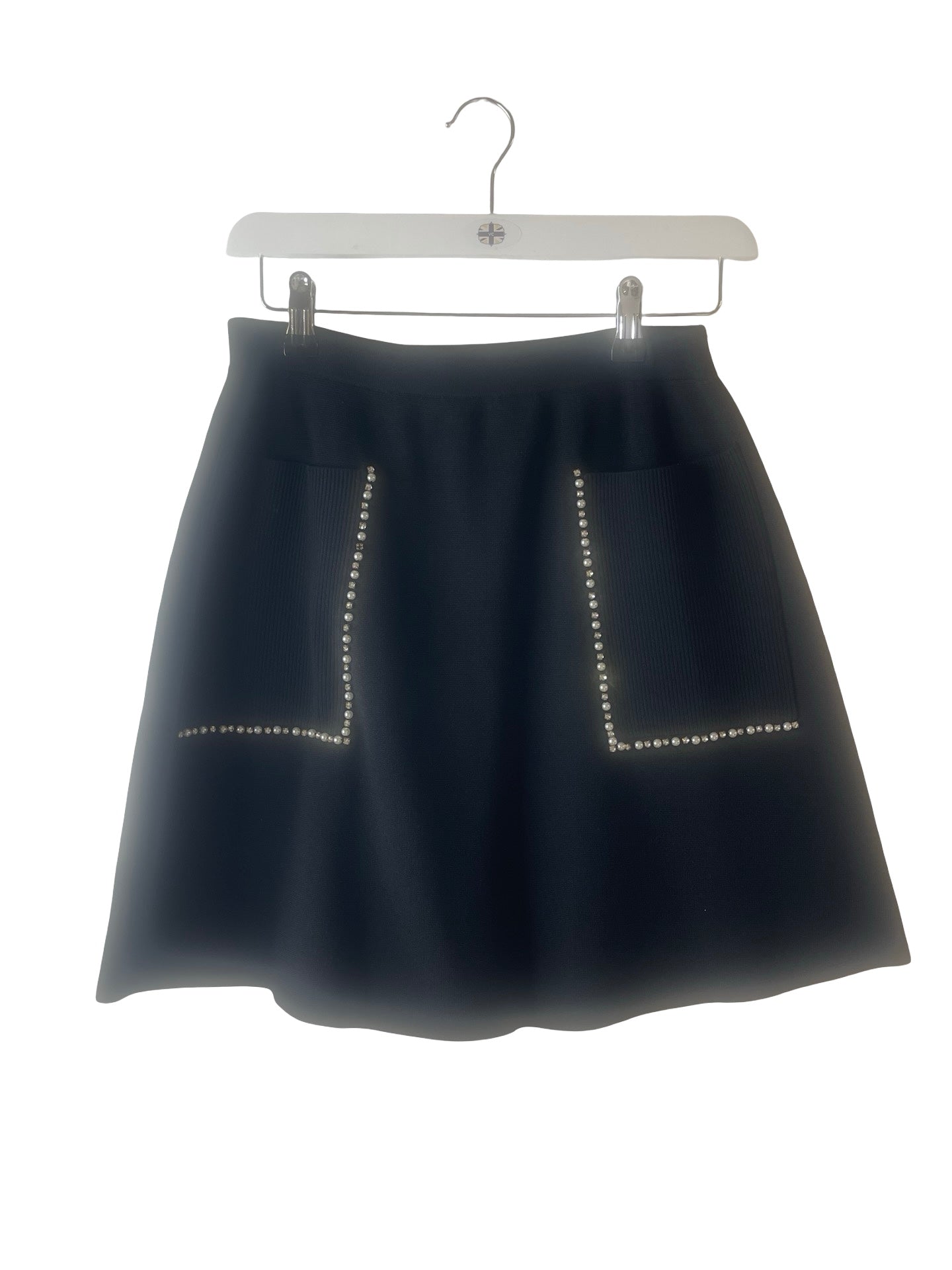 Sandro A Line Mini Skirt With Diamonte