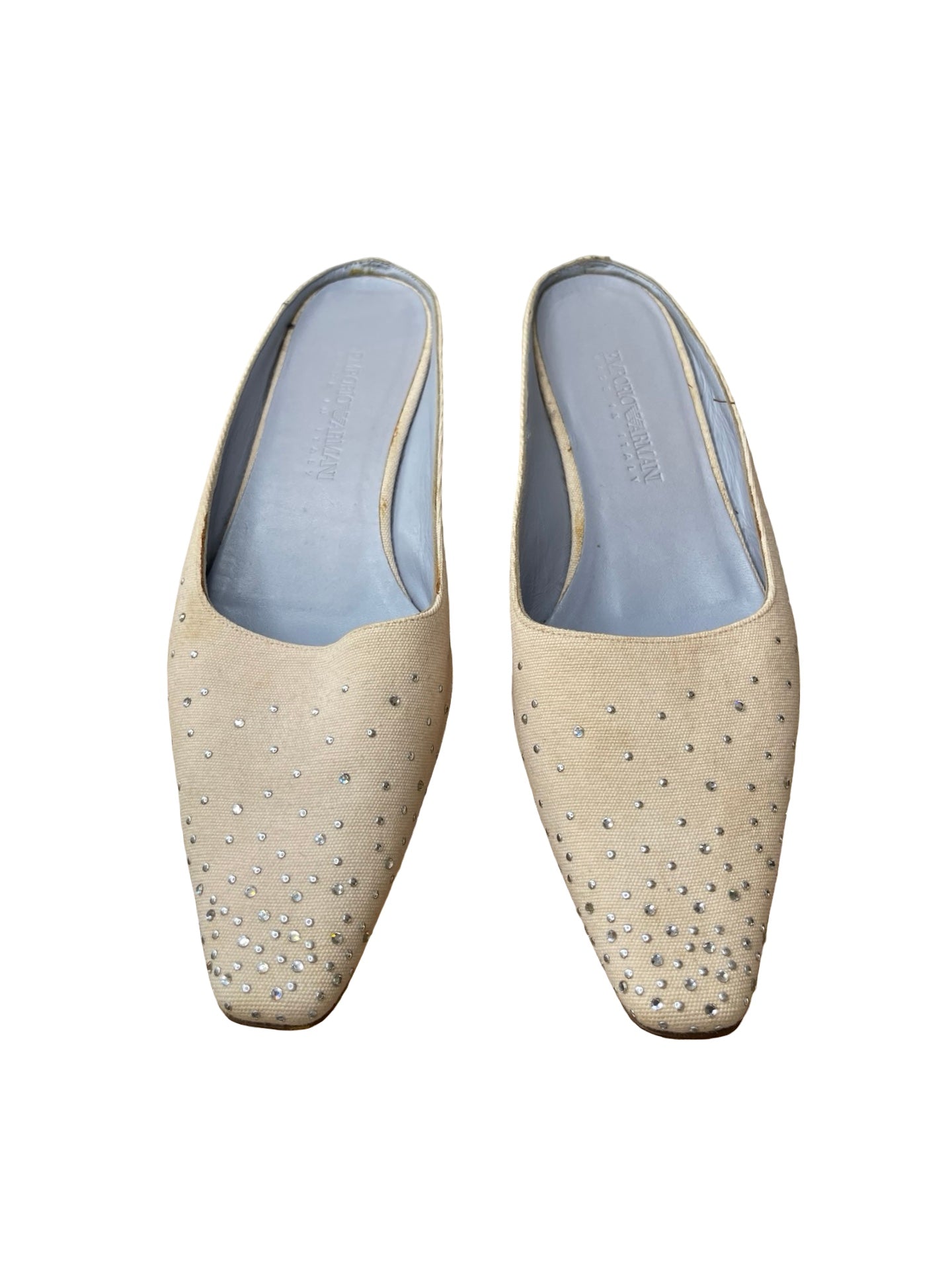 Giorgio Armani Dupioni Slides Slippers