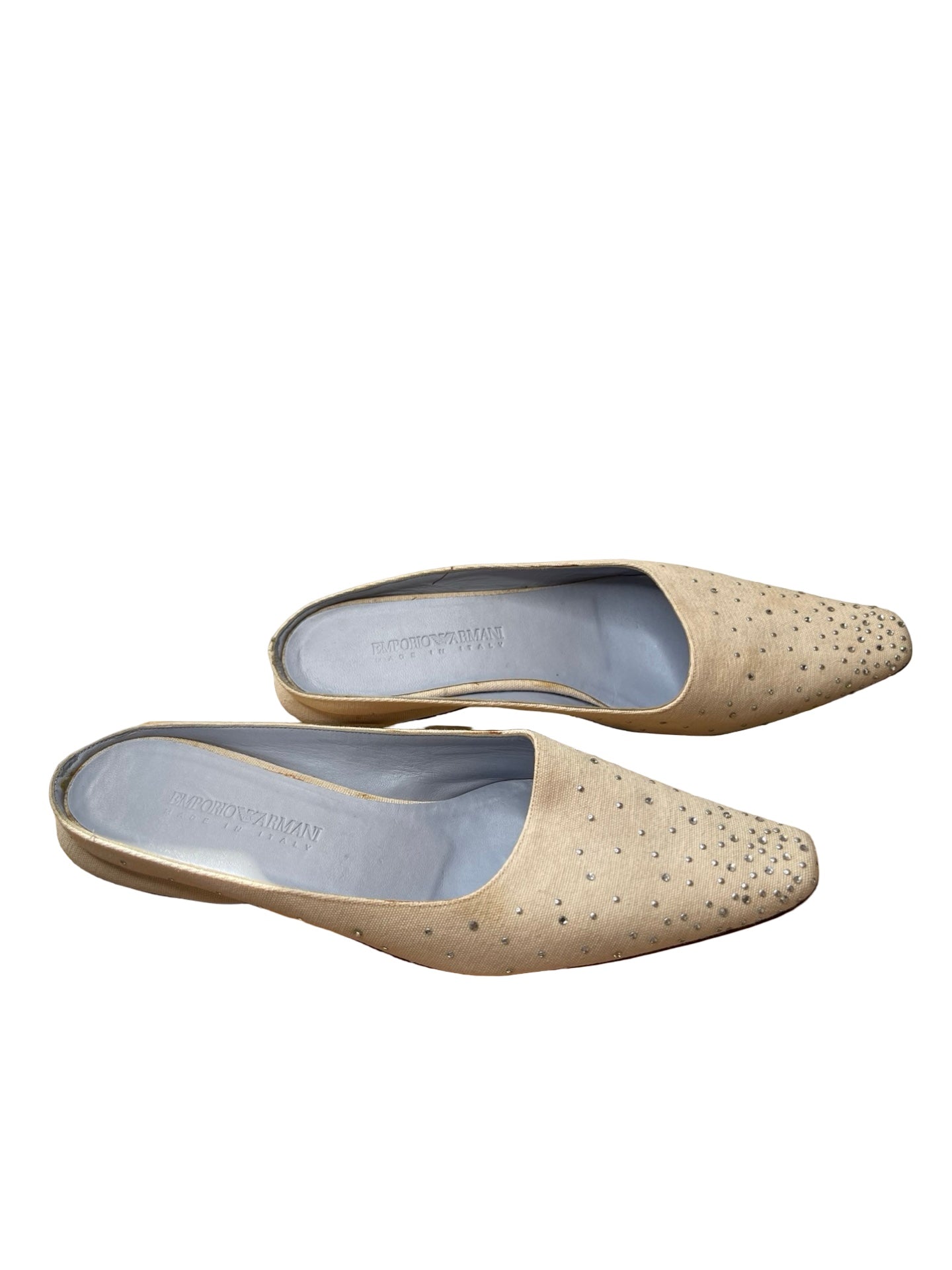 Giorgio Armani Dupioni Slides Slippers