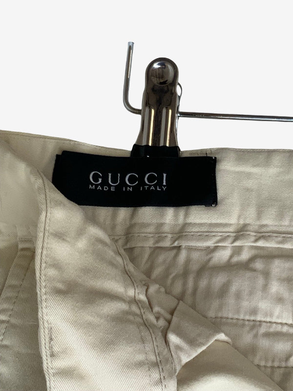 Gucci Cotton Twill Cropped Pants